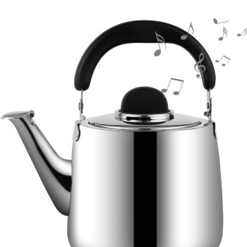 Tea Kettle,Whistling Tea kettle for Stove Top,2 QT Stainless Steel Teapot,Induction Tea Kettle Pot for Stovetop (1.9 L,Silver)