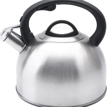 3L Tea Kettle for Stove Top, Loud Whistling Tea Kettles Water Boiler, Stainless Steel Kettle with Anti-Heat Handle and Simple Touch Button to Control Kettle Outlet