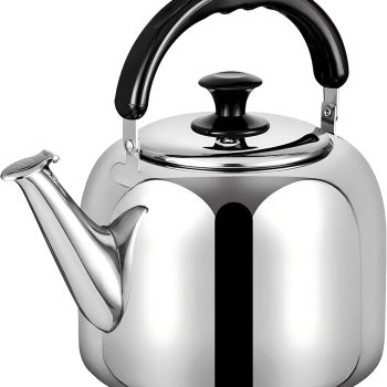 Whistling Stovetop Tea Kettle,Food Grade 316 Stainless Steel,Hot Water Fast to Boil,Stovetop Kettle with Ergonomic Handle,3.1 Quart Capacity